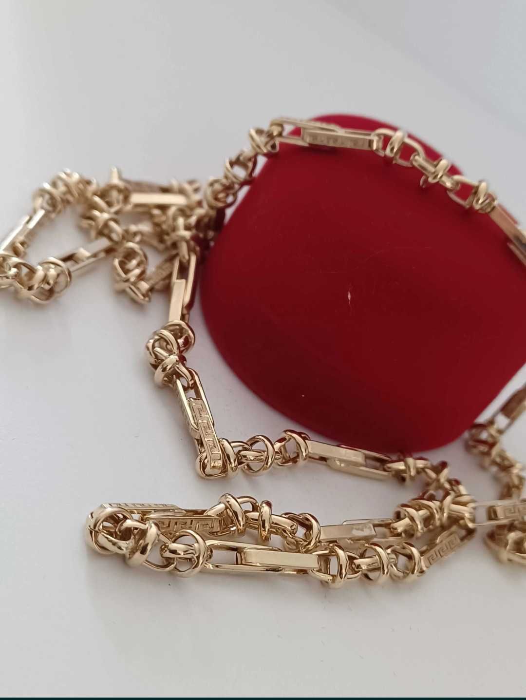 Łańcuszek złoty wzór Versace 14 karat, 585 próba