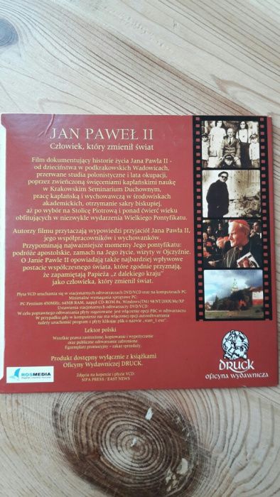 "Jan Paweł II człowiek, który zmienił świat cz I" VCD