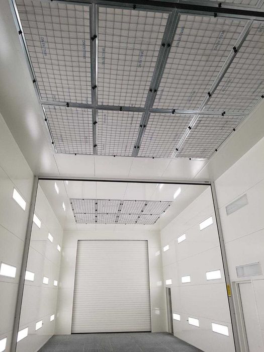 Instalacja nawiewu do ściany lakierniczej, Plenum nawiewne do lakierni