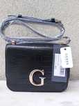 Nowa oryginalna torebka GUESS corily czarna listonosza kuferek a159
