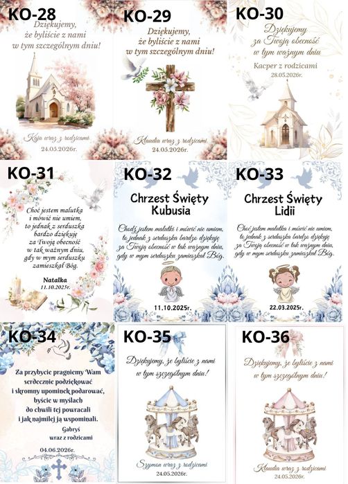 Różaniec dziesiątka z imieniem Imię na Chrzest Komunia podziękowanie