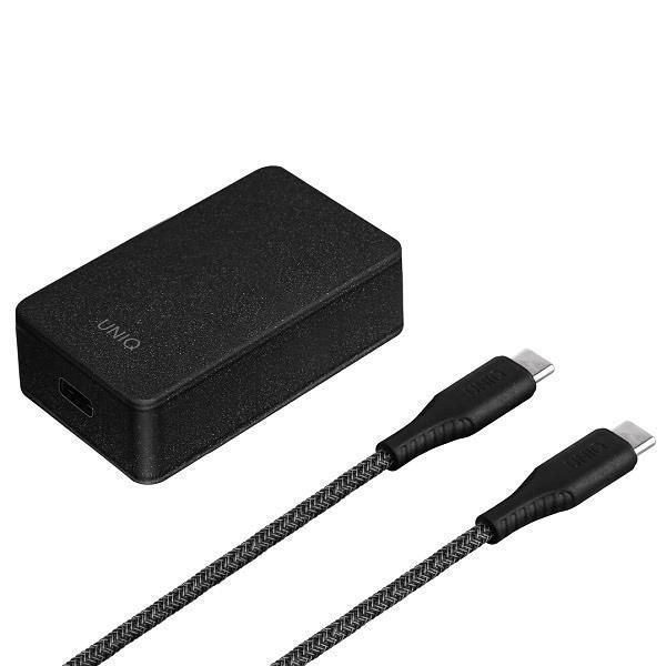 UNIQ Versa Slim Ładowarka Sieciowa USB-C Power Delivery 18W - Czarna