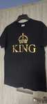 B£CKrólewska czarna złoty King t-shirt  gratis wysyłka