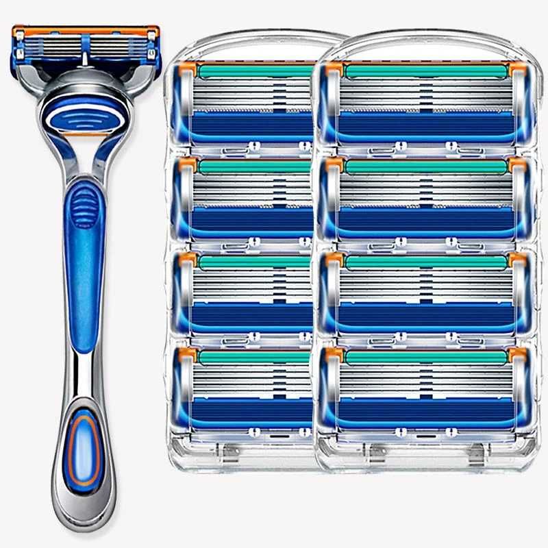 Лезвия для Gillette Fusion!! 8 кассет!! Кассеты для Жиллет Фьюжн5.