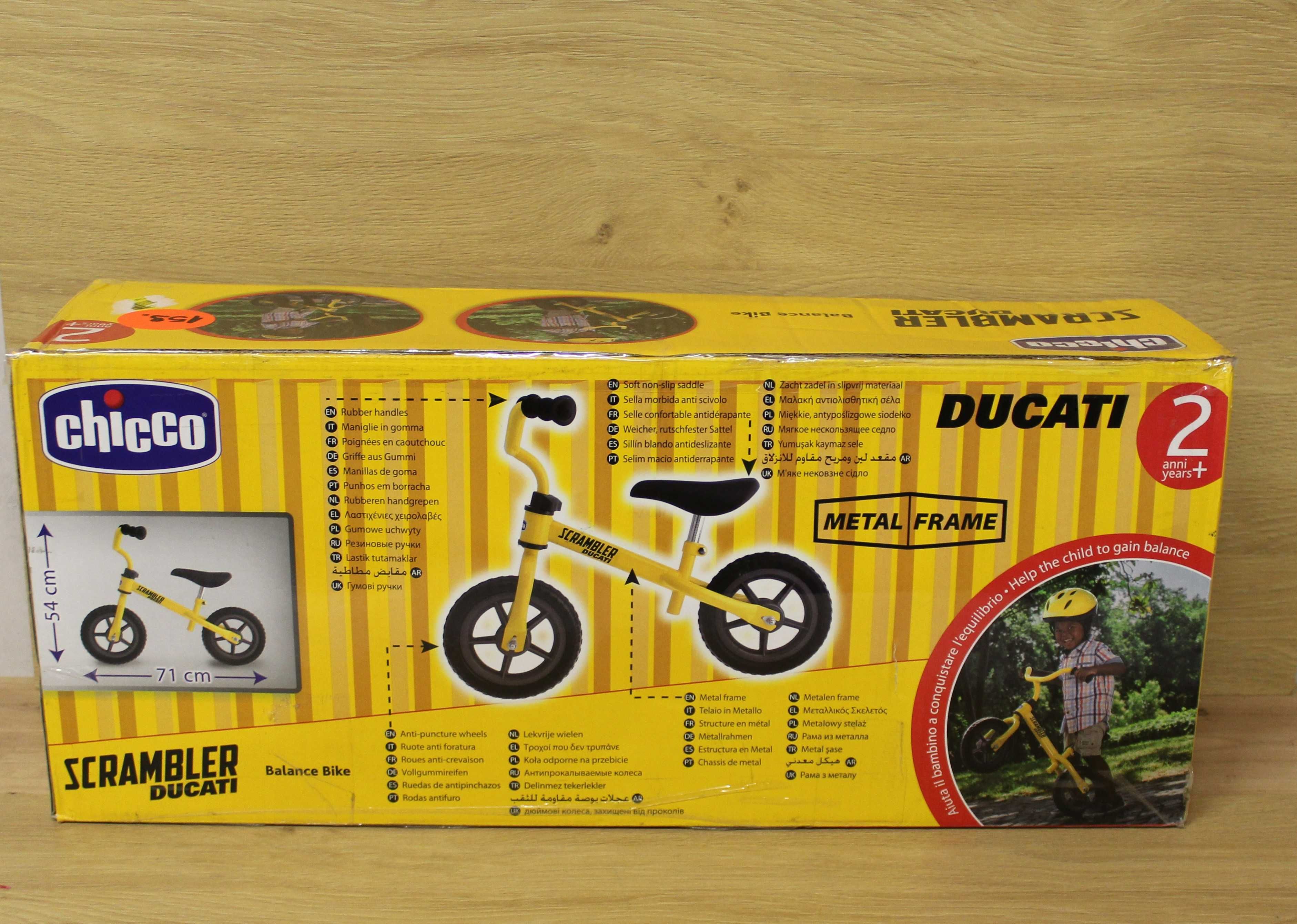 Chicco Rowerek biegowy, metalowy lekki model Ducati