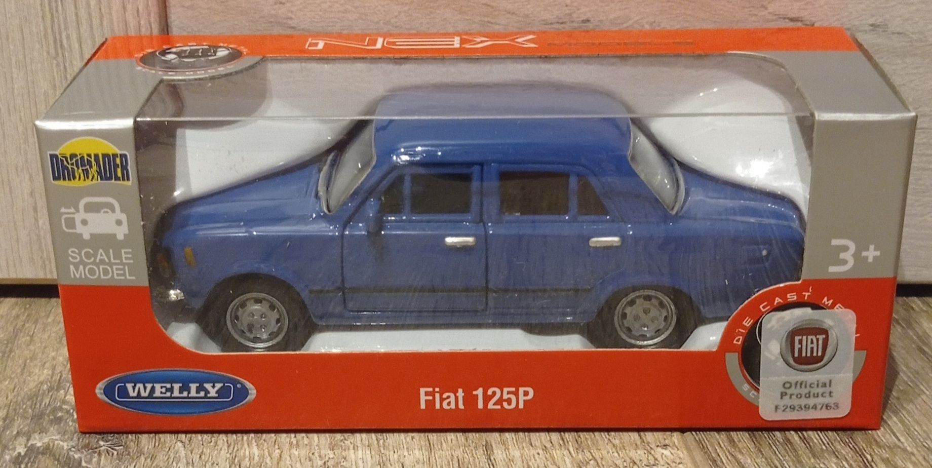 Welly Fiat 125P duży Fiat PRL skala 1:34