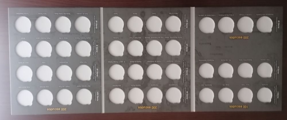 Capa/álbum para moedas de Portugal