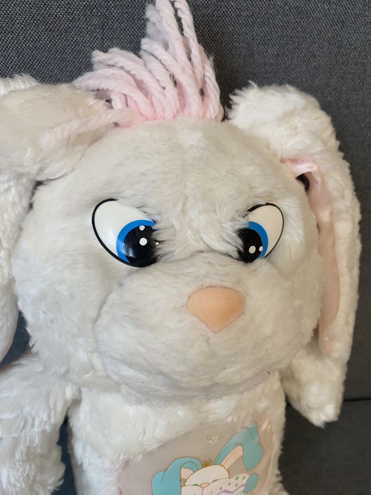 Easter Bunny Króliczek wielkanocny maskotka pluszak zabawka uszy biały