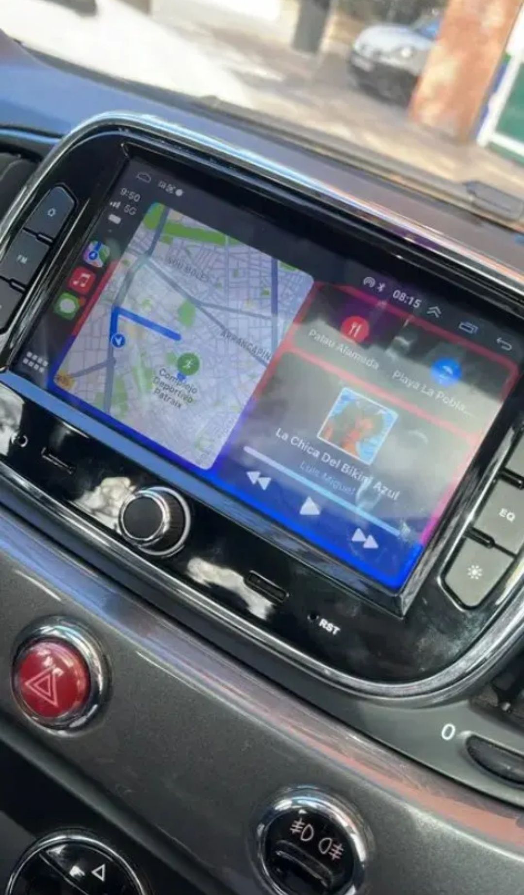 Rádio Fiat 500 4/64GB Android com GPS (Novo)