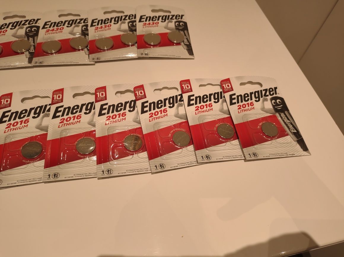 Nowe baterie Energizer 2430 Lithium, Energizer 2016 Lithium