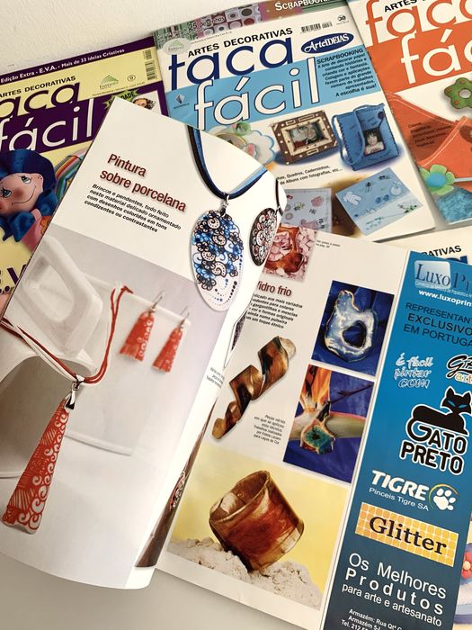 Conjunto 5 Revistas Faça Fácil (Artes Decorativas)