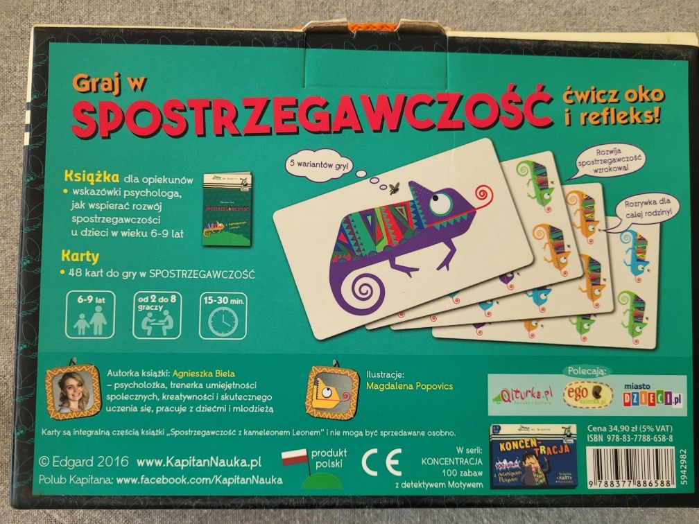 Gra w spostrzegawczość z kameleonem Leonem