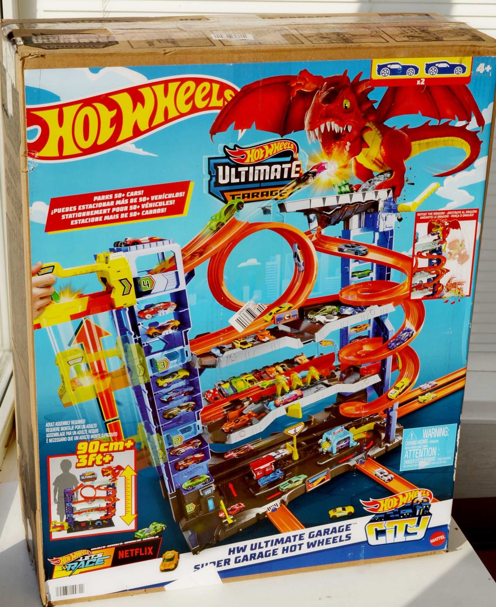 Hot Wheels city ultimate garage легендарний гараж атака дракона трек