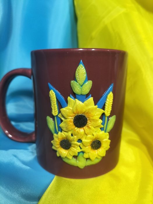 Чашка з українською символікою Ручної роботи