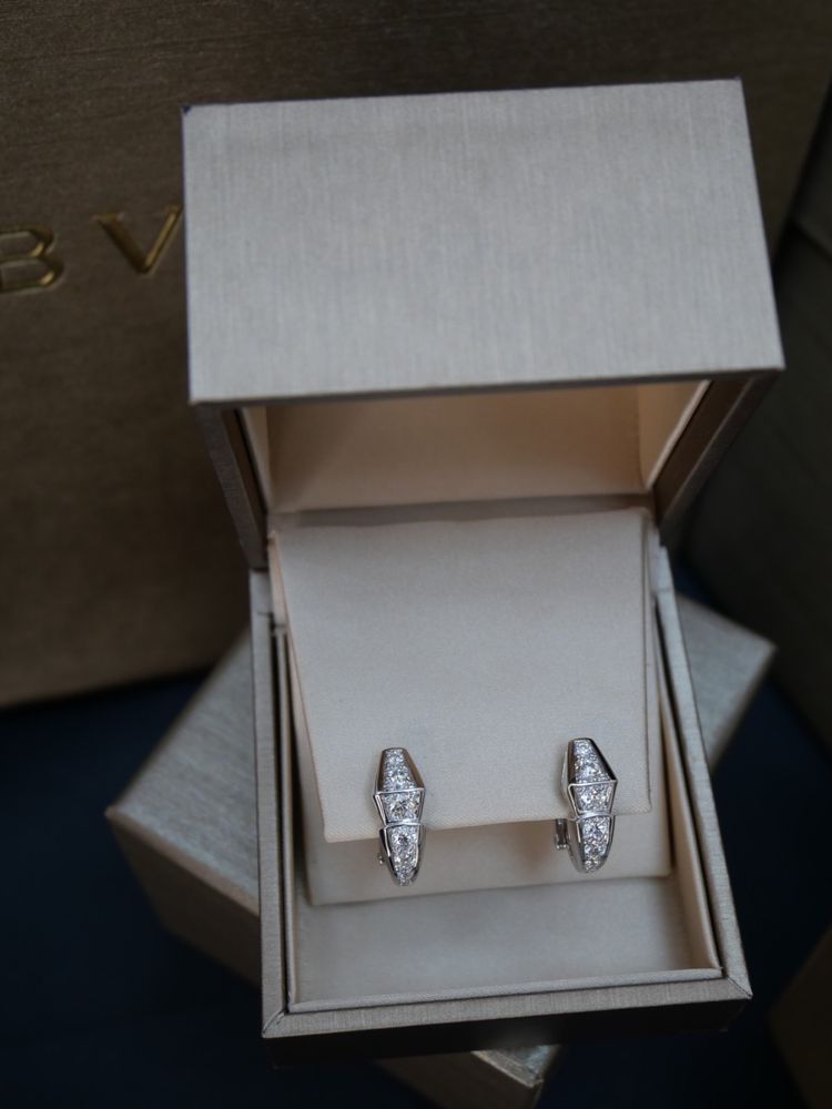 Сережки BVLGARI serpenti
