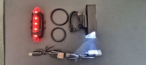 Luz p/ bicicletas recarregáveis