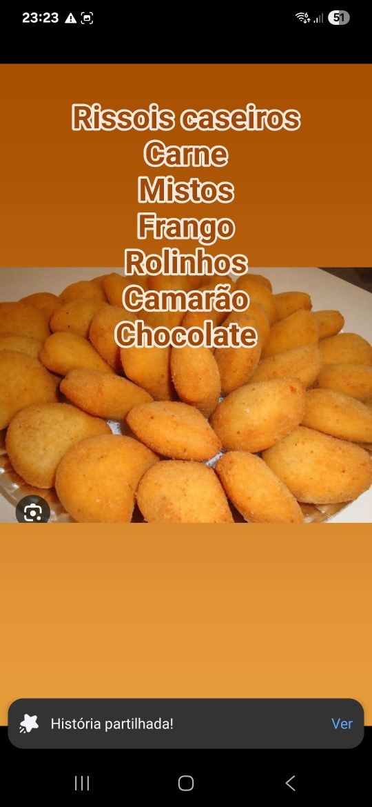 Rissois caseiros