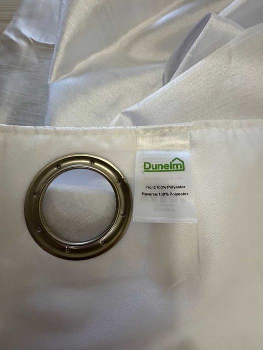 Штори білі на люверсах DUNELM, 2 шт. стан нових