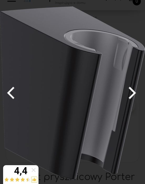 Hansgrohe uchwyt przysznicowy porter s czarny lub chrom