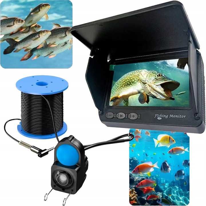 Podwodna Kamera Wędkarska 1080P LCD 4.3 Deeper Lokaliztor ryb do wędki