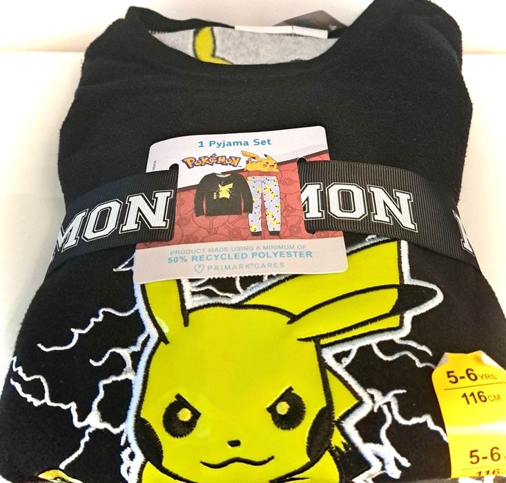 Піжама дитяча флісова.Пікачу,Pokemon.Флисовая пижама детская.Primark