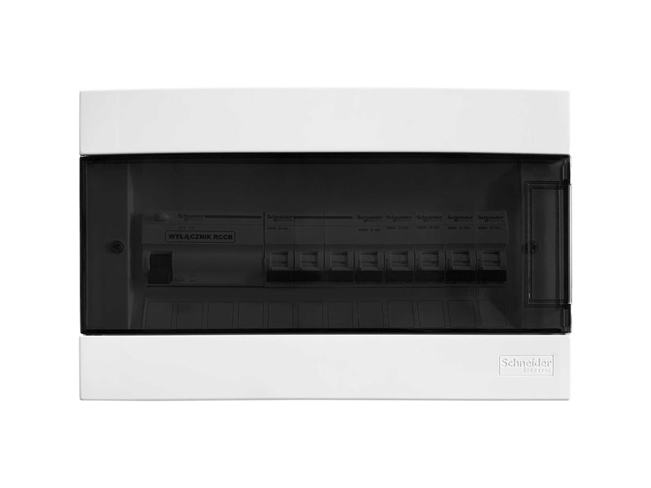 Rozdzielnica podtynkowa (wnękowa) 12 modułów Schneider Electric gotowa