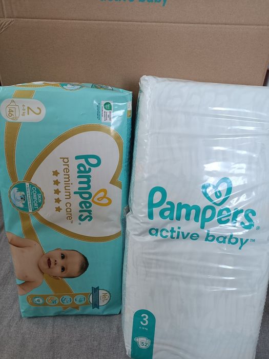 Підгузники памперси pampers premium care 2, pampers 3