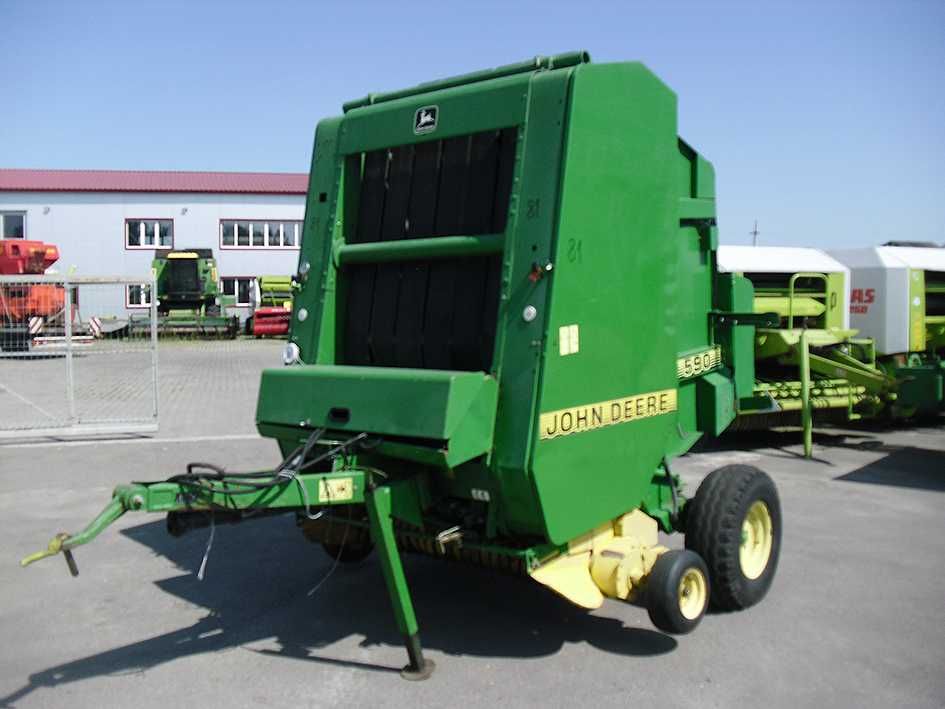 Пресс подборщик John Deere 590 (Тюкопрес, Прес підбирач рулонний)