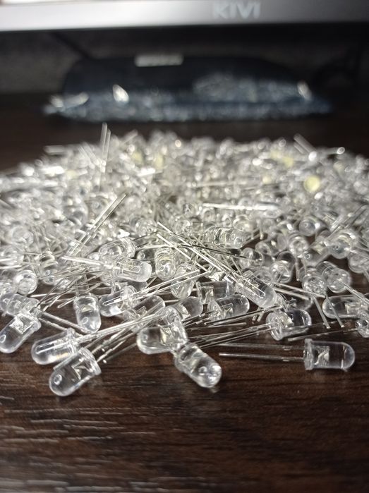 100шт Светодиод 5мм 3в аварийное освещение диоды для вечной свечки