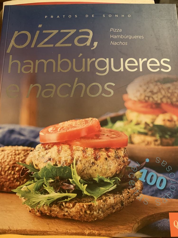 Livro culinária Pizza, Hamburgueres e Nachos