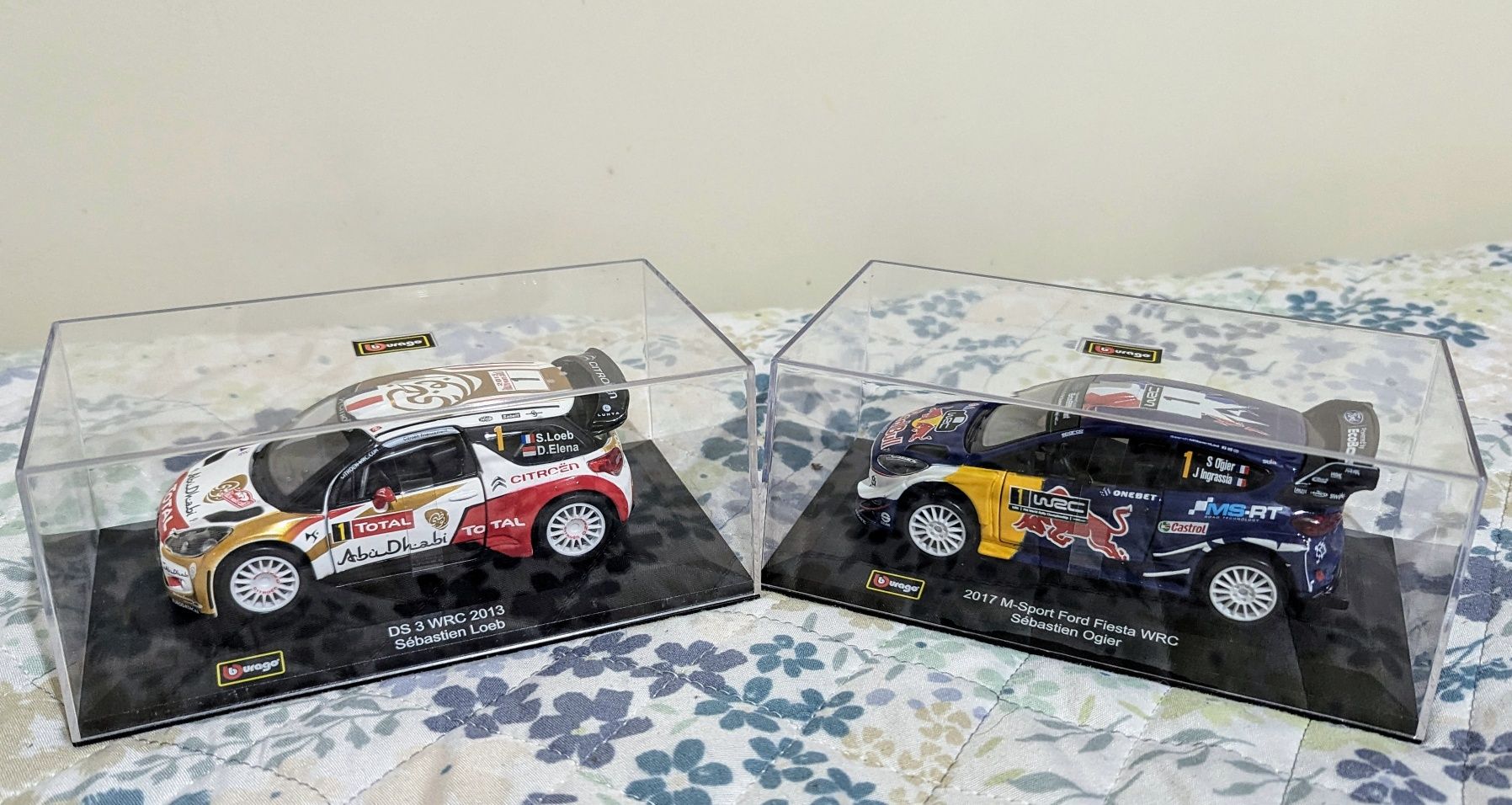 WRC Ford Fiesta Ogier e DS3 Loeb 1/32