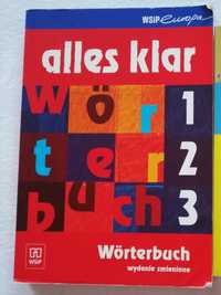 Słownik Alles Klar 1 2a 2b 3a 3b Worterbuch niemiecko polski niemiecki