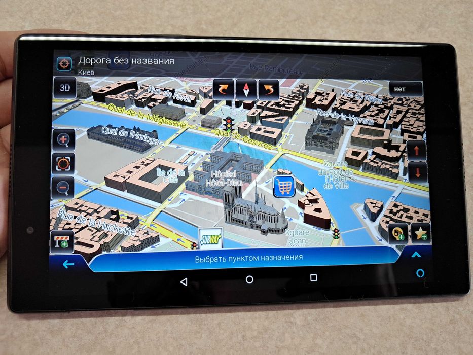 GPS навігатор для вантажівки Lenovo 8". Карти 2025р! TIR /ADR