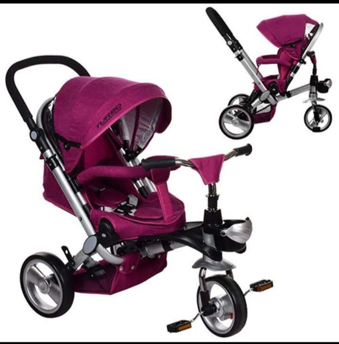 Триколісний велосипед з ручкою