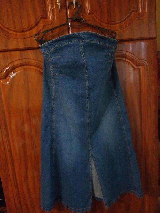 Спідниця для вагітних р. 44-46 джинсова юбка