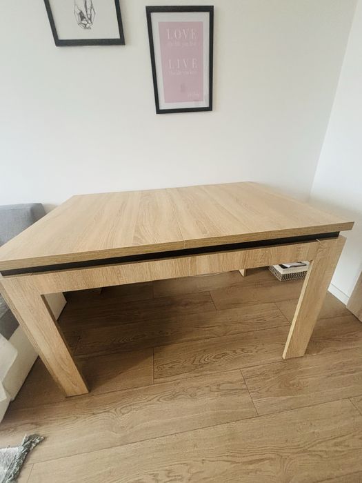 Duzy stół sonoma rozkładany plus 2 krzesła