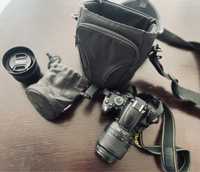 Sprzedam komplet- aparat Nikon D5000 plus obiektywy i pokrowce