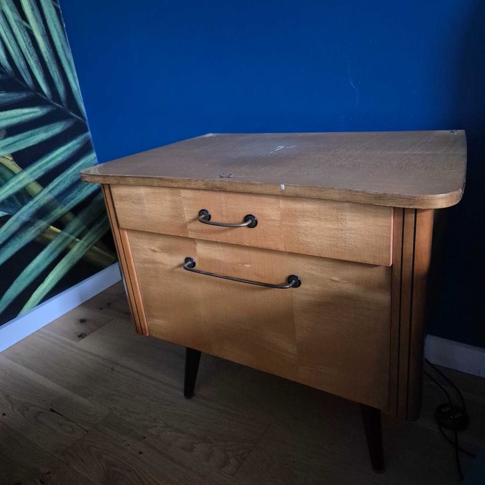 Komplet 2 szafki nocne/ komody vintage retro PRL