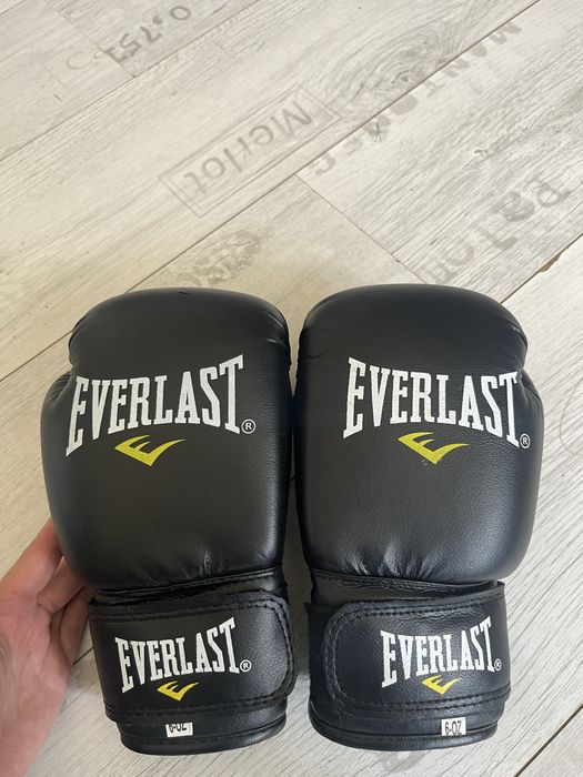 Рукавички боксерські Everlast еко-шкіра на липучці, 6 унцій,