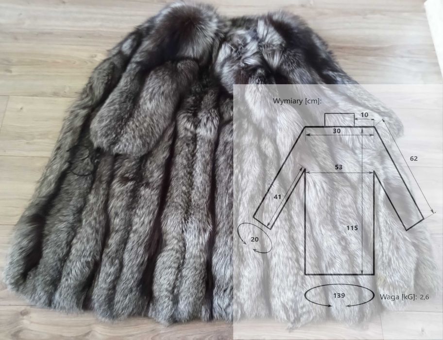 Futro z lisa srebrnego, z lisów srebrnych