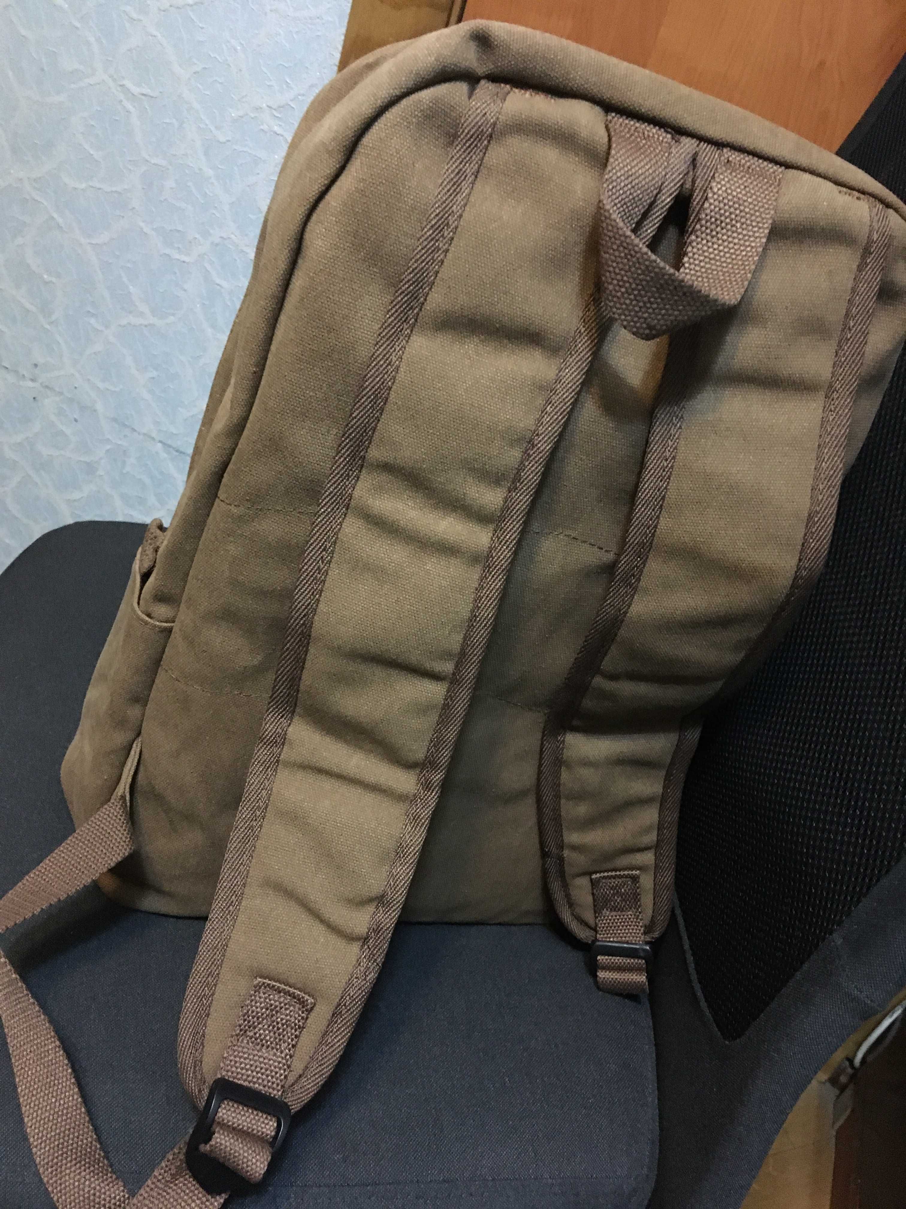 міський рюкзак під ноутбук, CANVAS(мішковина)