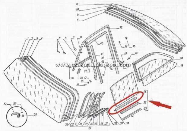 *FSM SYRENA Syrenka uszczelka zbierająca wodę szyba szyby opuszczanej