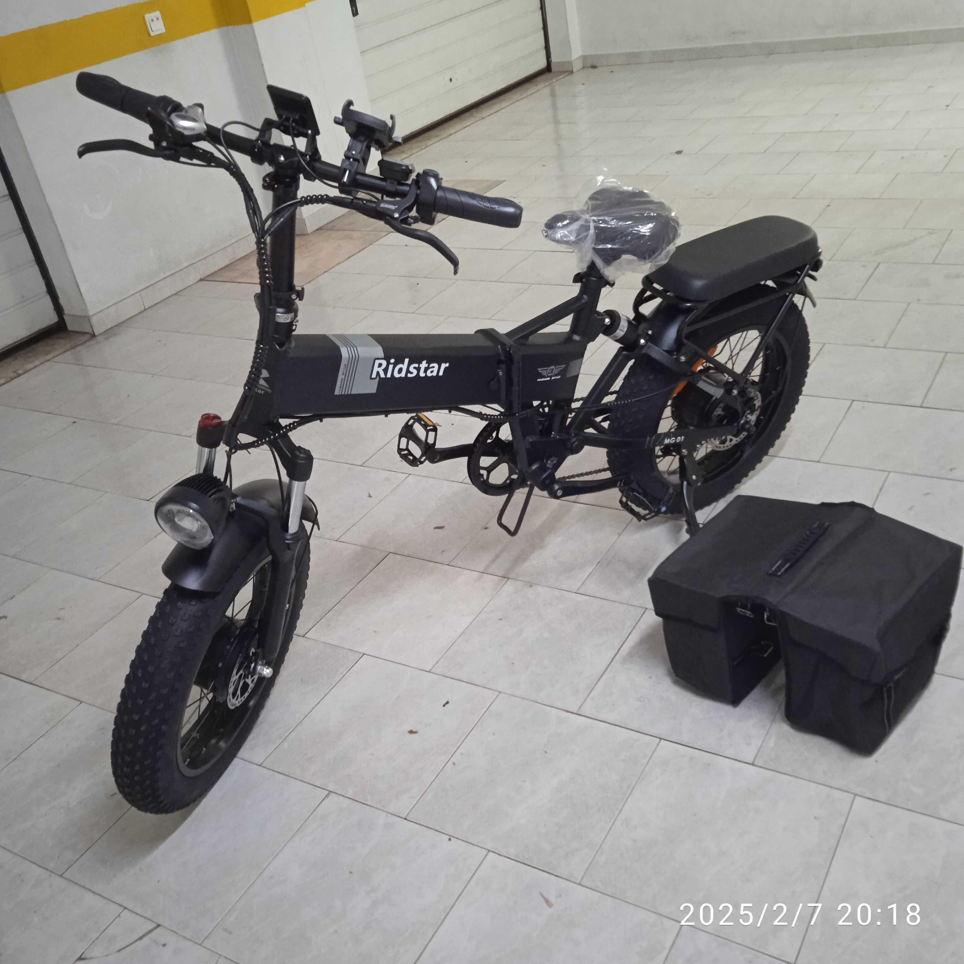 Bicicleta elétrica Nova, 2 motores, 2000 W, 23 Ah. 0 Km.