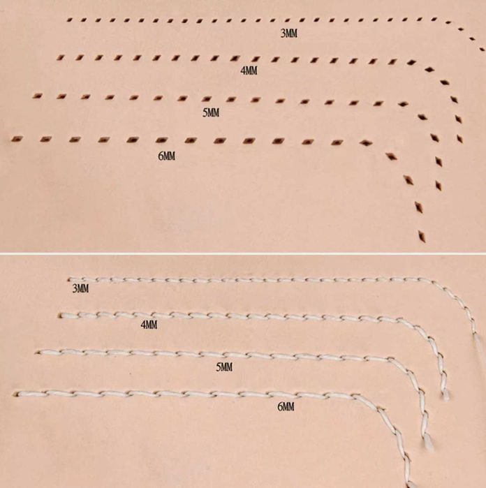 Шаговый строчный пробойник 3 мм для кожи инструмент для работы с кожей