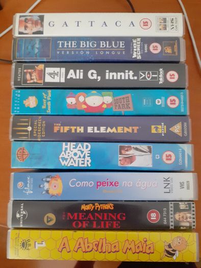 VHS Filmes, Monty Python, AliG, Abelha Maia ...