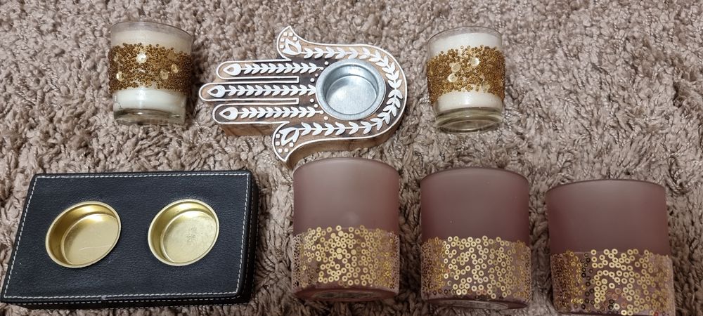 Аромасвечи в гипсовом кашпо, Зебра, Zara чашки,Декор