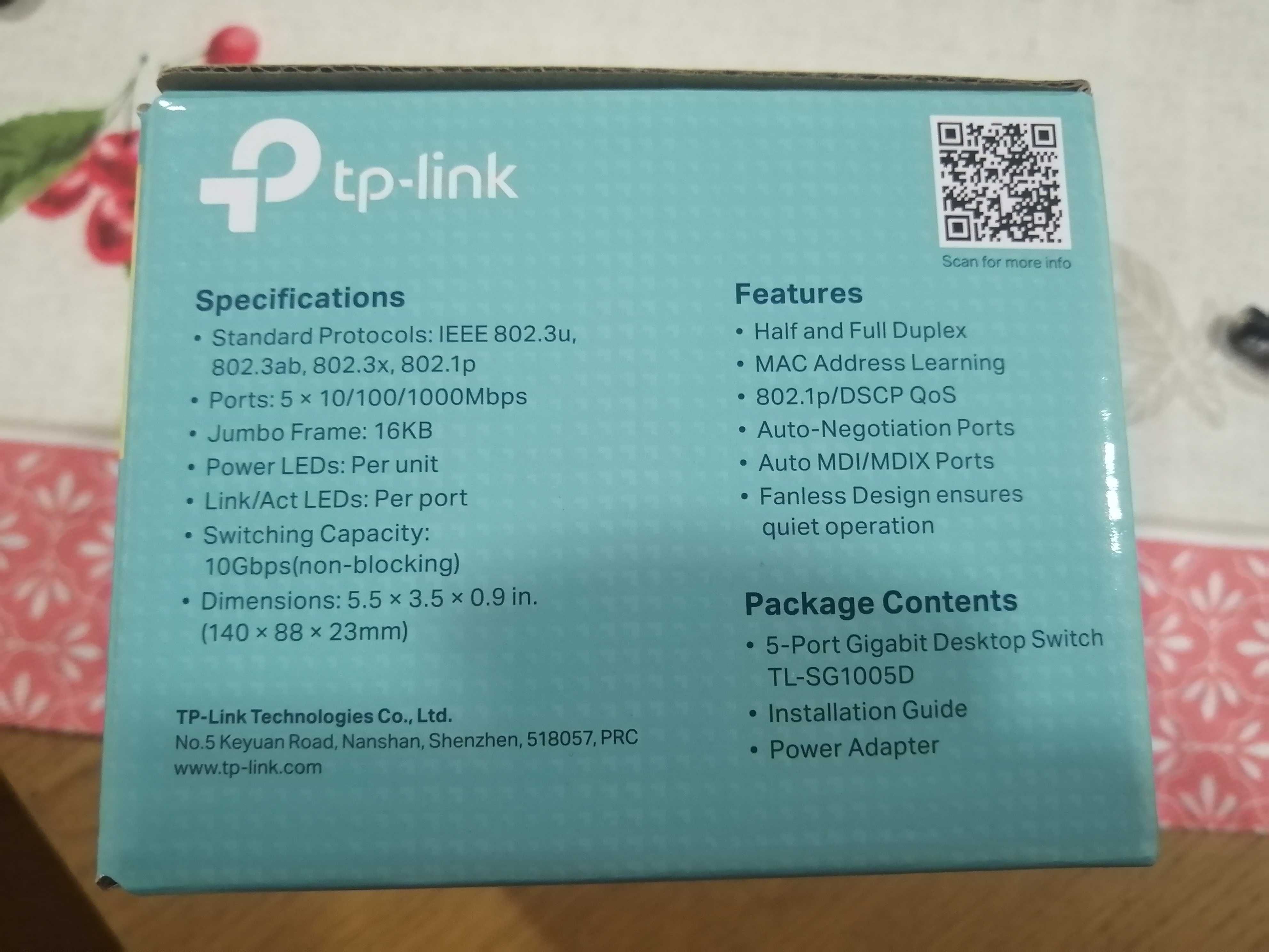 Switch 5 portas Tp Link