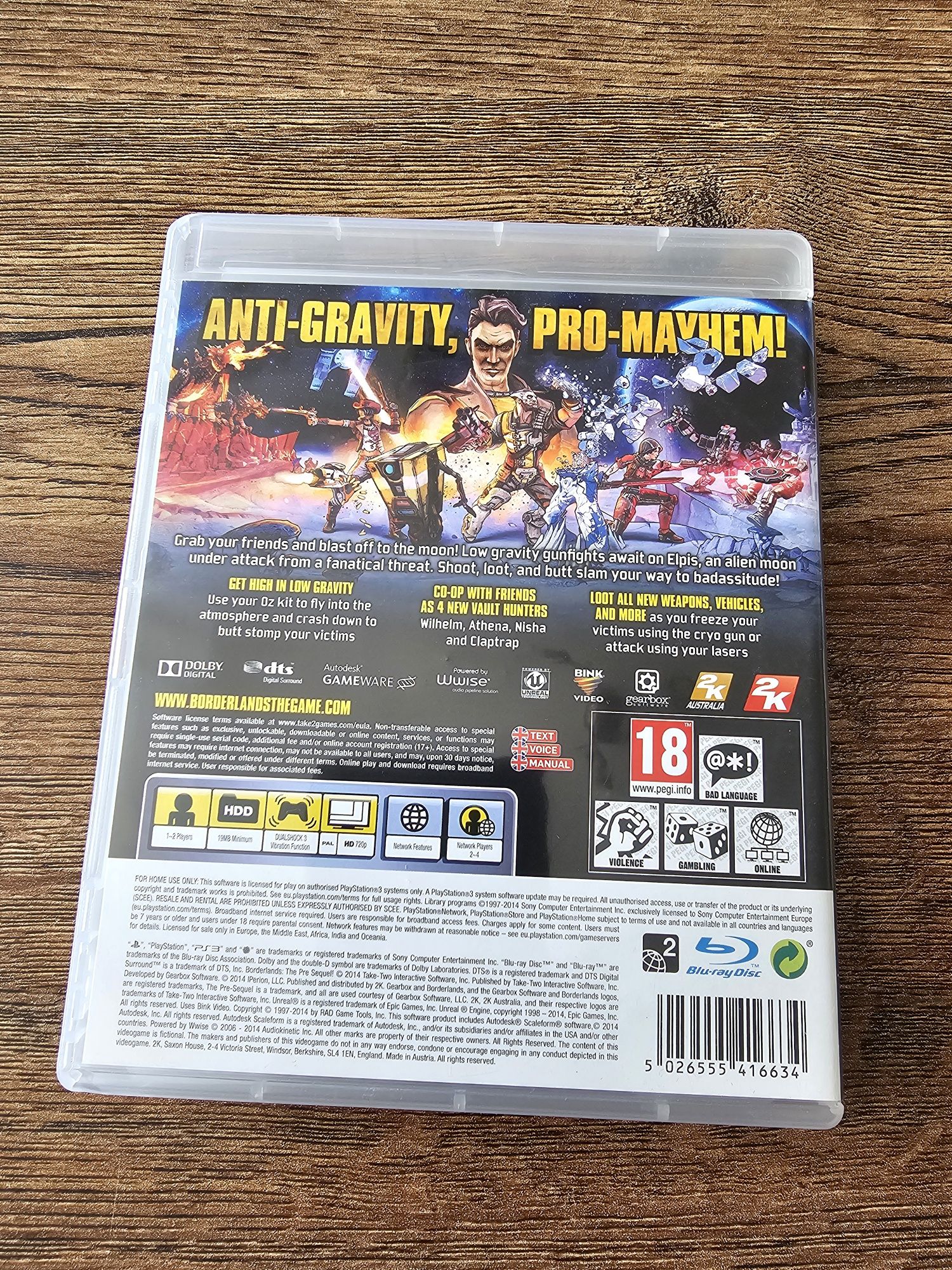Borderlands The Pre-Sequel PlayStation 3 PS3 gra jak nowa