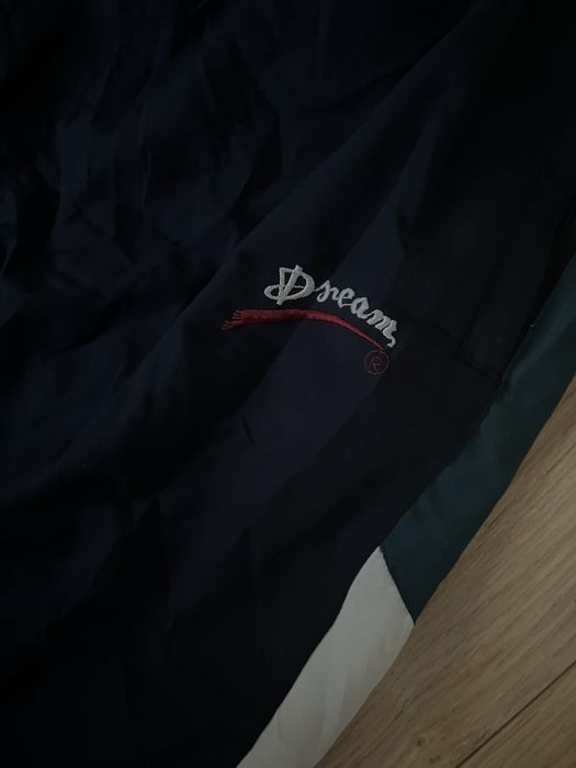 Luźne granatowe spodnie