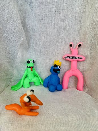 Rainbow friends фігурки ( зелений, синій, рожевий, помаранчевий)